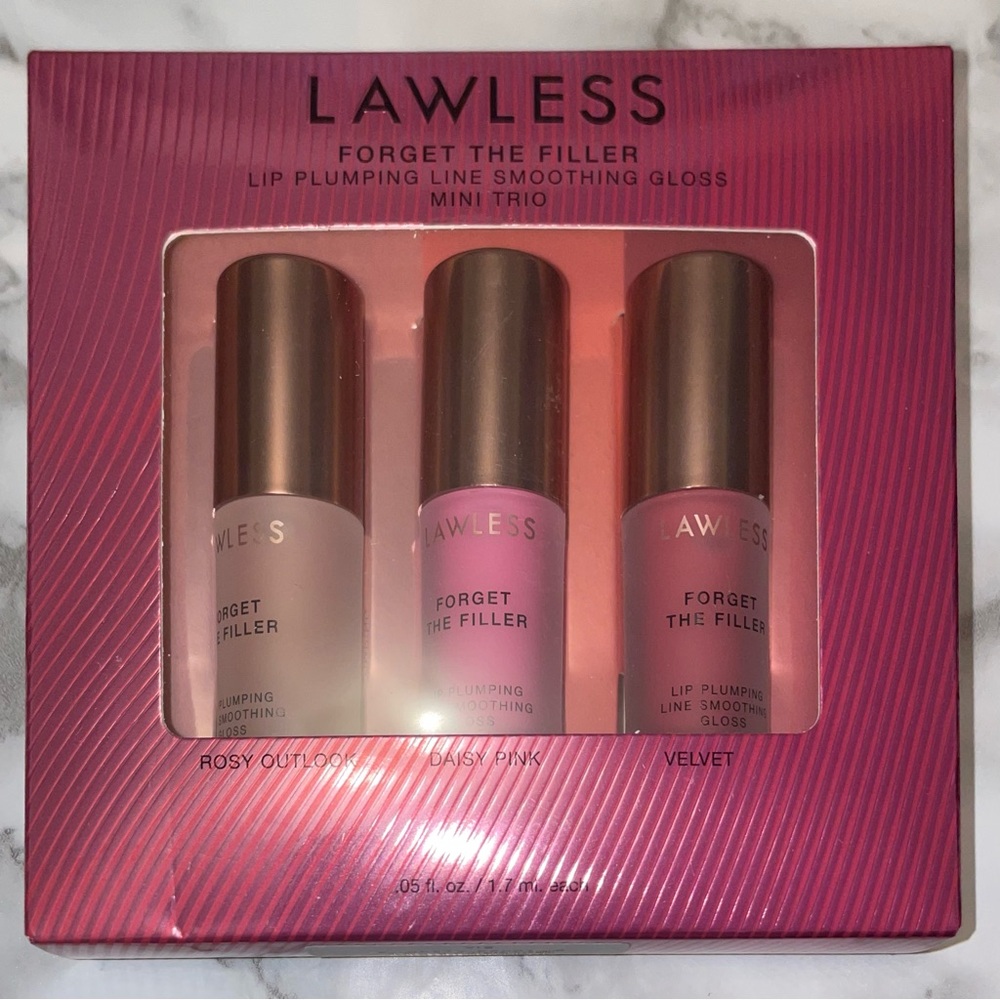 LAWLESS Lip Plumping Line Smoothing Gloss Mini Trio